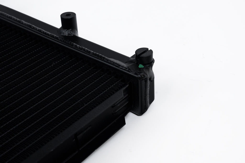 CSF Cooling - Racing & High Performance Division 7095B 08-14 Subaru WRX / STI / 15-21 Subaru WRX 2-Row 42mm Race-Spec Radiator - Black for Select Subaru Crosstrek, Subaru Forester, Subaru Impreza, Subaru Legacy, Subaru Outback, Subaru WRX, Subaru WRX STI