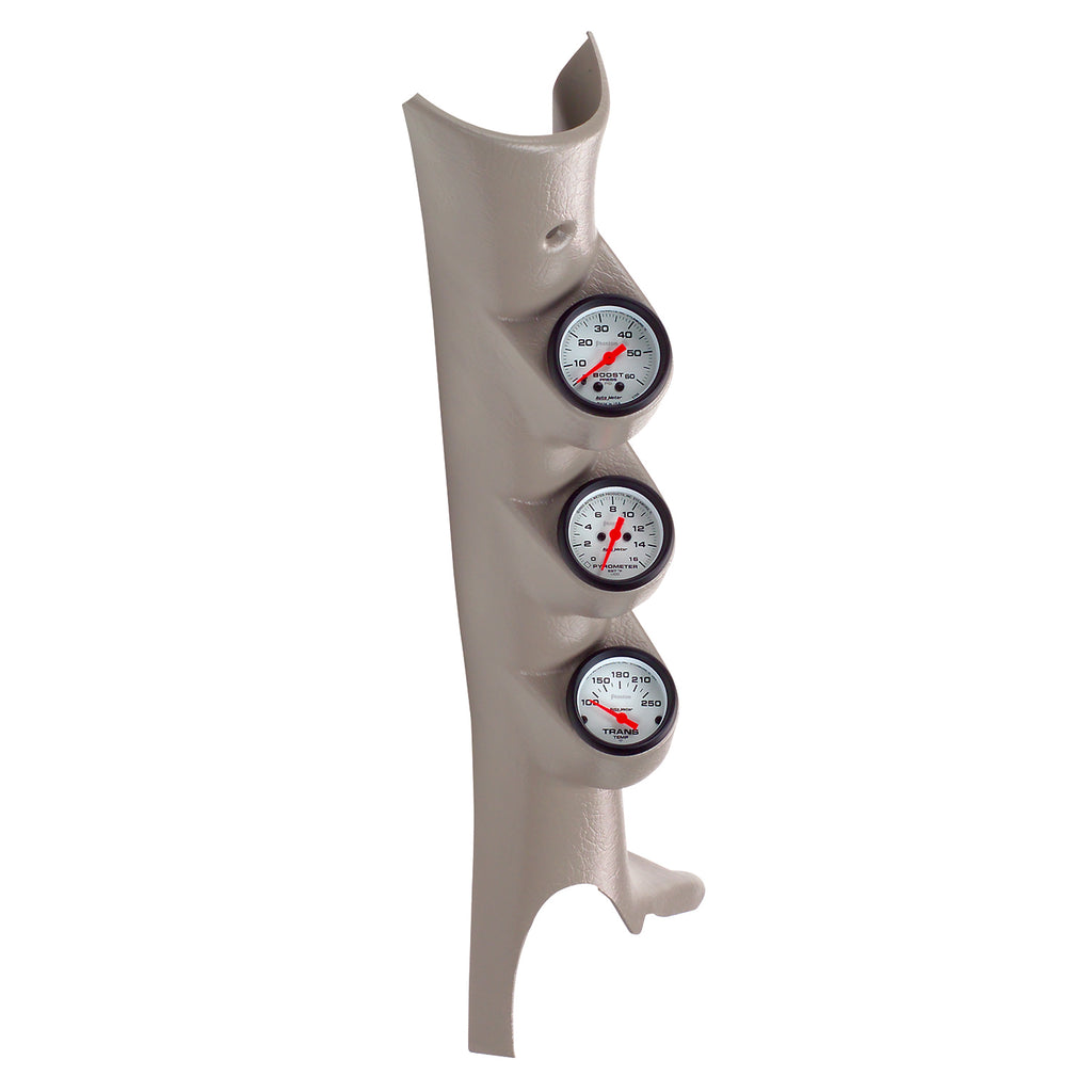 AutoMeter 7098 DSL GAUGE KIT, A-PILLAR, RAM 03-09, BOOST/EGT/TRANS, 60PSI/1600?F/250?F, PHANTOM for Select Dodge Ram 2500, Dodge Ram 3500, Dodge Ram 4500, Dodge Ram