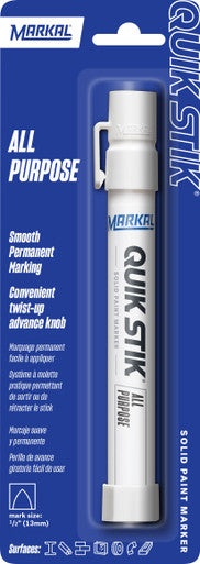 Markal Markers 61067 Quik Stik® All Purpose Solid Paint Marker - Carded, White