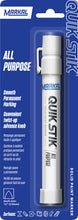 Load image into Gallery viewer, Markal Markers 61067 Quik Stik® All Purpose Solid Paint Marker - Carded, White