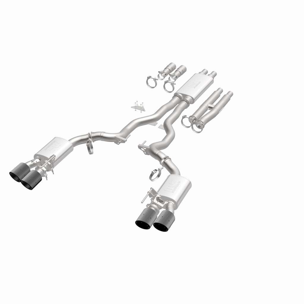 MagnaFlow Exhaust Products 19695 xMOD Series Carbon Fiber Tips Cat-Back System for Select Ford Mustang
