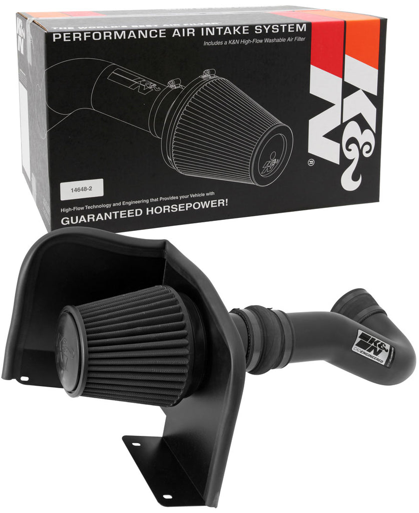 K&N 71-3058 Performance Air Intake System for Select Cadillac Escalade, Cadillac Escalade ESV, Cadillac Escalade EXT, Chevrolet Avalanche, Chevrolet Silverado 1500, Chevrolet Suburban 1500, Chevrolet Tahoe, GMC Sierra, GMC Sierra 1500, GMC Yukon, GMC