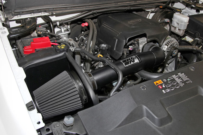 K&N 71-3070 Performance Air Intake System for Select Cadillac Escalade, Cadillac Escalade ESV, Cadillac Escalade EXT, Chevrolet Avalanche, Chevrolet Silverado 1500, Chevrolet Suburban, Chevrolet Suburban 1500, Chevrolet Tahoe, GMC Sierra, GMC Sierra