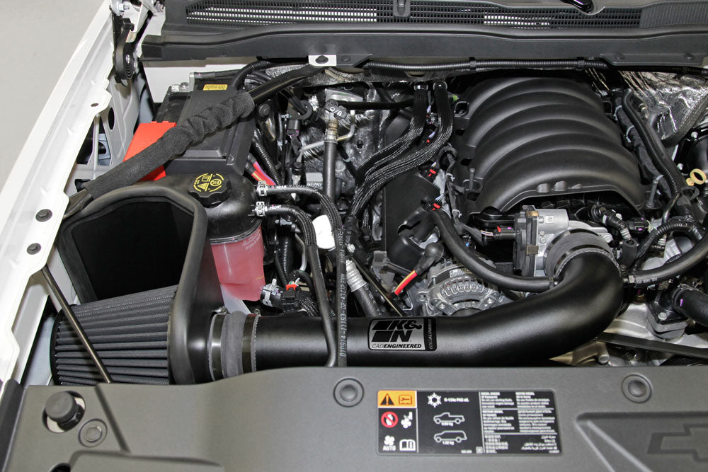K&N 71-3082 Performance Air Intake System for Select Cadillac Escalade, Cadillac Escalade ESV, Chevrolet Silverado 1500, Chevrolet Silverado LD, Chevrolet Suburban, Chevrolet Tahoe, GMC Sierra, GMC Sierra 1500, GMC Sierra Limited, GMC Yukon, GMC Yukon XL