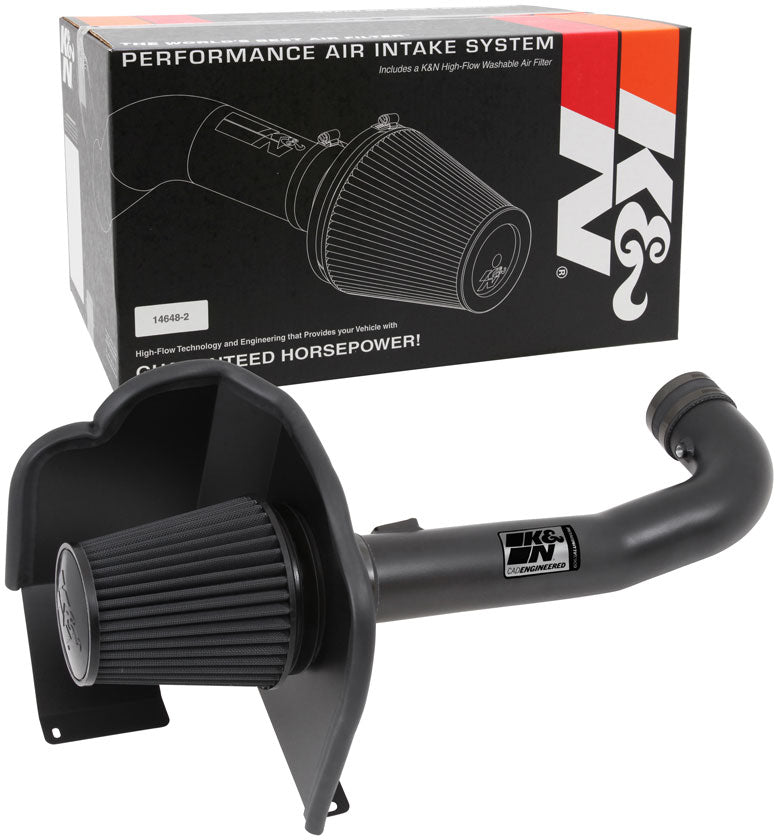 K&N 71-3082 Performance Air Intake System for Select Cadillac Escalade, Cadillac Escalade ESV, Chevrolet Silverado 1500, Chevrolet Silverado LD, Chevrolet Suburban, Chevrolet Tahoe, GMC Sierra, GMC Sierra 1500, GMC Sierra Limited, GMC Yukon, GMC Yukon XL