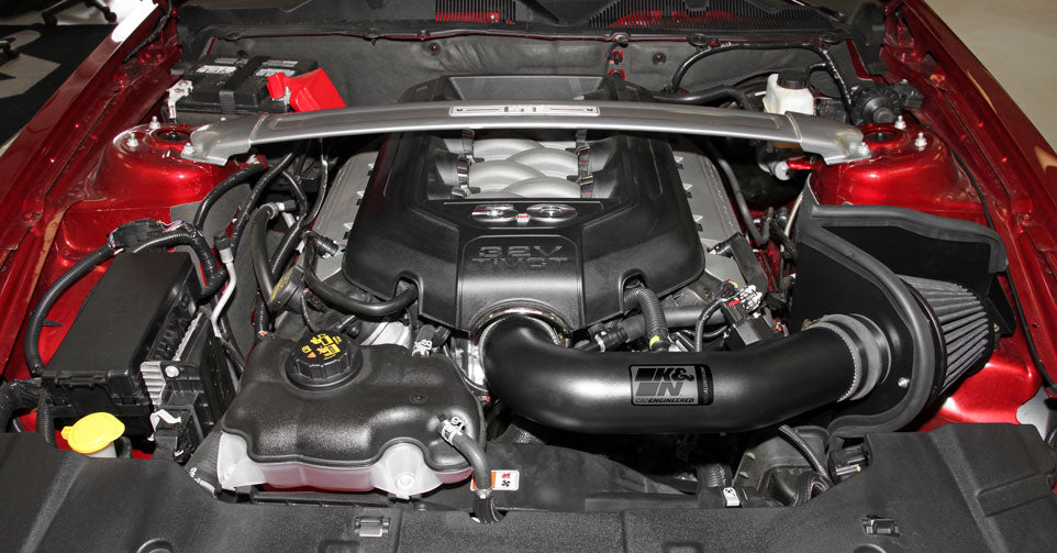K&N 71-3527 Performance Air Intake System for Select Ford Mustang