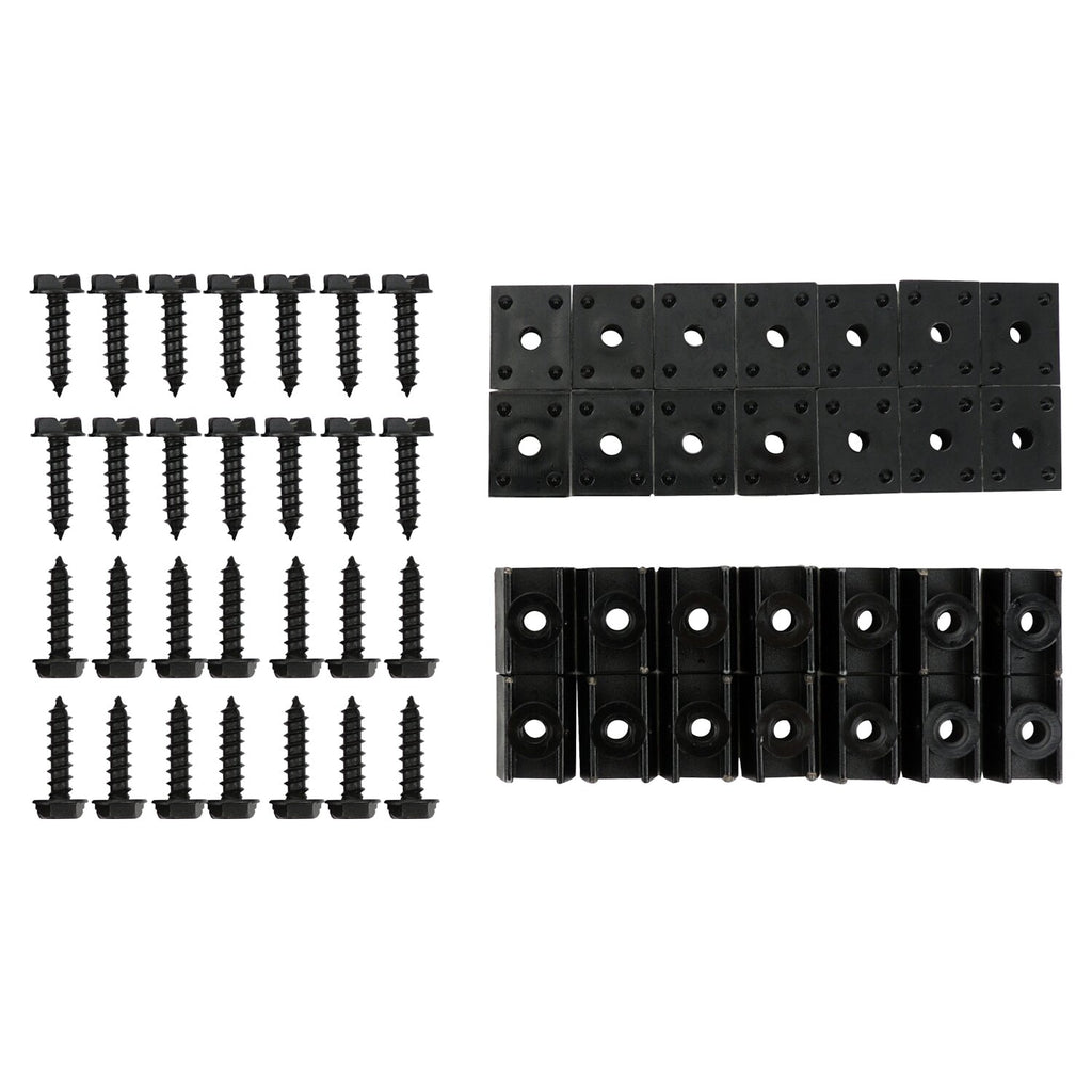 Crown Automotive Jeep Replacement 7109K Fender Flare Hardware Kit for 55-86 CJ-5, CJ-6, CJ-7, Incl. 28 Screws & 28 Nuts for Select Jeep CJ5, Jeep CJ6, Jeep CJ7, Jeep Willys