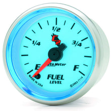 Load image into Gallery viewer, AutoMeter 7114 GAUGE, FUEL LEVEL, 2 1/16", 0-280O PROGRAMMABLE, C2