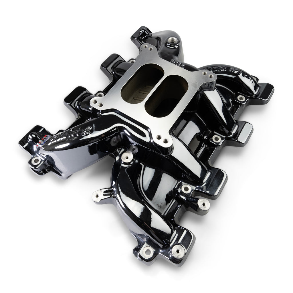 Edelbrock 71187-BP Performer RPM Small Block Chevy LS1 Intake Manifold Only, Black Plasma finish