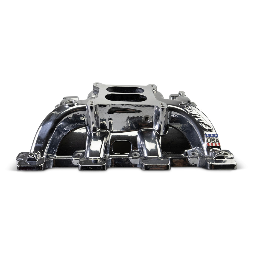 Edelbrock 71187-CP Performer RPM Small Block Chevy LS1 Intake Manifold Only, Chrome Plasma finish