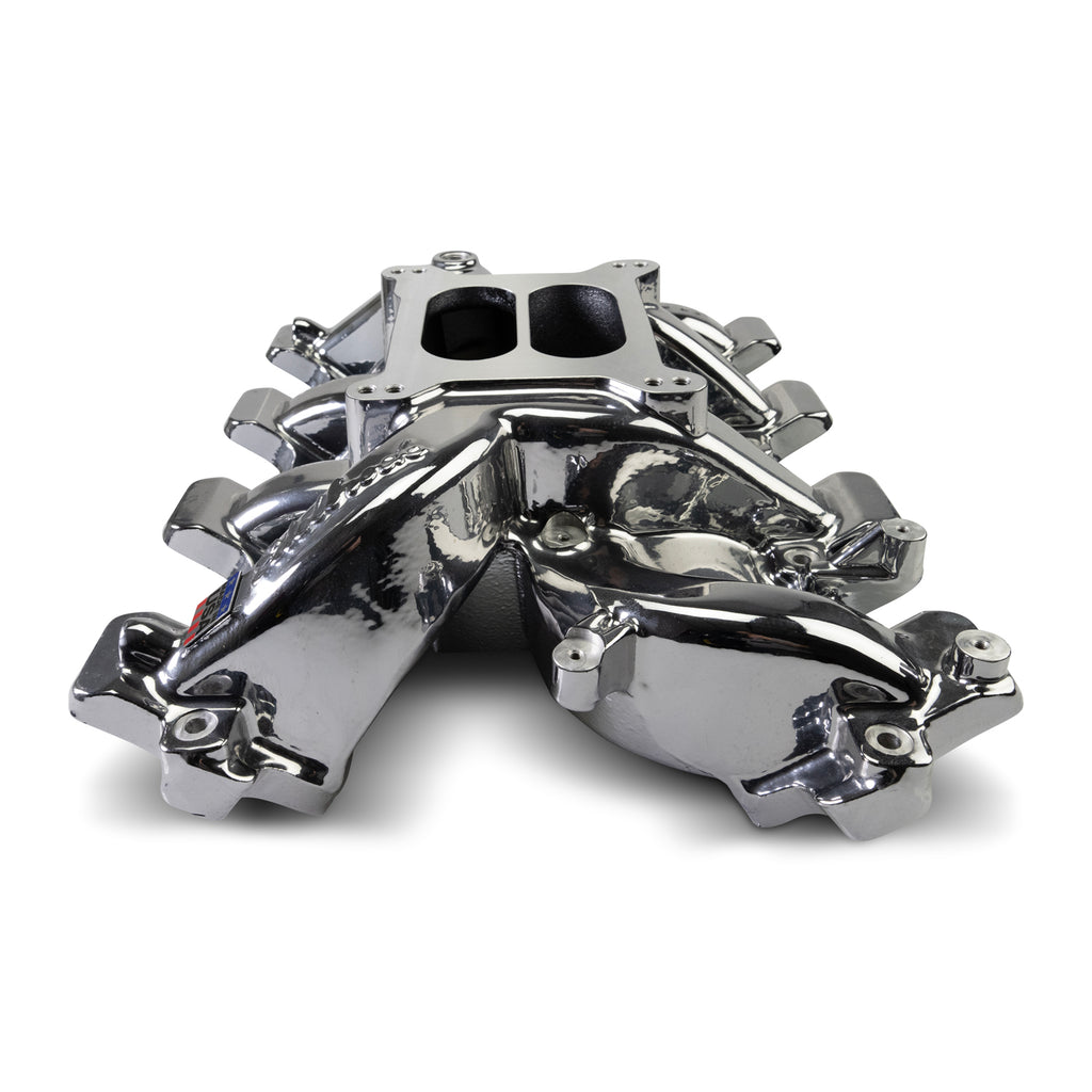Edelbrock 71187-CP Performer RPM Small Block Chevy LS1 Intake Manifold Only, Chrome Plasma finish
