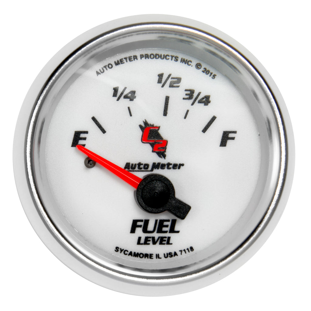 AutoMeter 7118 GAUGE, FUEL LEVEL, 2 1/16", 16OE TO 158OF, ELEC, C2