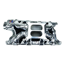 Load image into Gallery viewer, Edelbrock 7121-CP Performer RPM Ford Small Block 302 Intake Manifold, Chrome Plasma Finish for Select AC Shelby Cobra, DeTomaso Mangusta, Ford 300, Ford Bronco, Ford Country Sedan, Ford Country Squire, Ford Custom, Ford Custom 500, Ford E-100 Econoline,