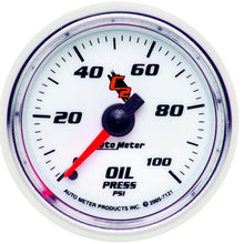 Load image into Gallery viewer, AutoMeter 7121 GAUGE, OIL PRESSURE, 2 1/16", 100PSI, MECHANICAL, C2