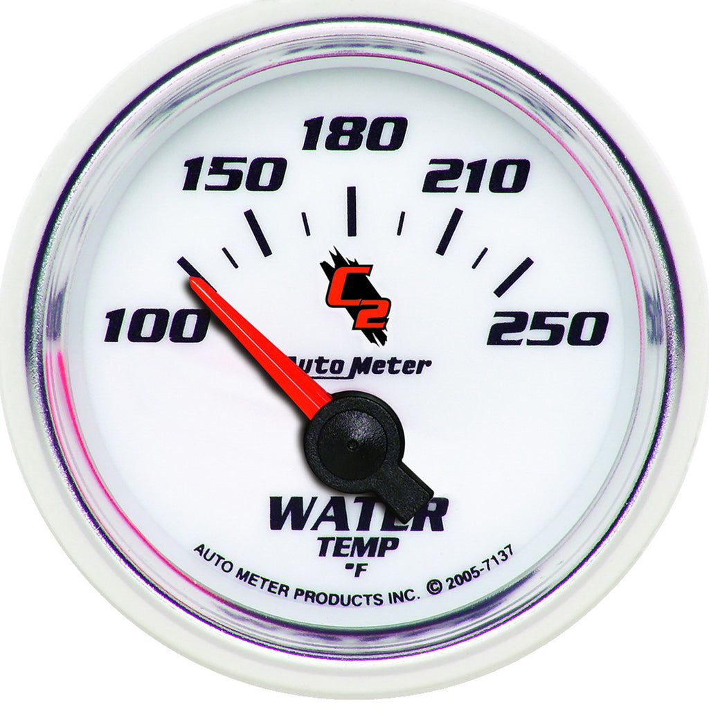 AutoMeter 7137 GAUGE, WATER TEMP, 2 1/16", 100-250?F, ELECTRIC, C2