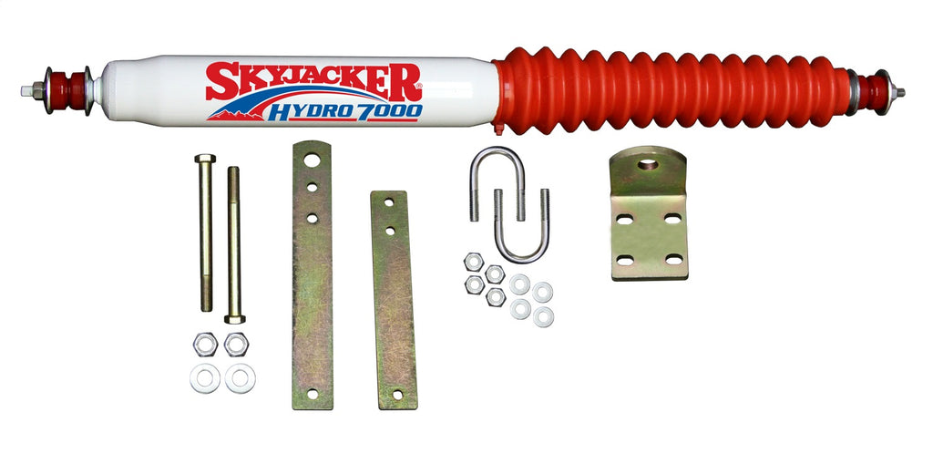 Skyjacker 7140 SNGL STAB KT; WHITE W/RED BO for Select Ford Bronco, Ford Bronco II, Ford Explorer, Ford F-100, Ford F-150, Ford F-250, Ford F-250 HD, Ford F-350, Mazda Navajo