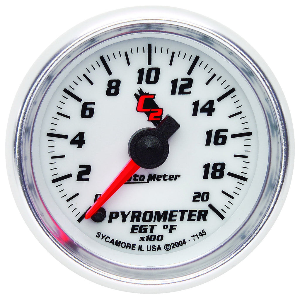 AutoMeter 7145 GAUGE, PYROMETER (EGT), 2 1/16", 2000?F, DIGITAL STEPPER MOTOR, C2