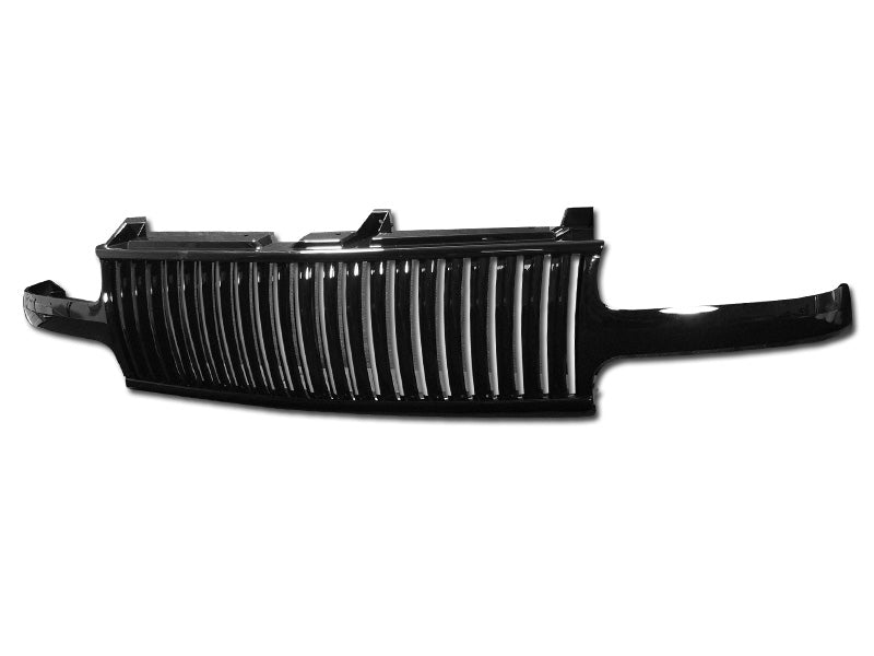 Armordillo 7147263 Vertical Gloss Black ABS Replacement Grille for Select Chevrolet Silverado