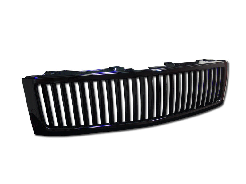 Armordillo 7147294 Vertical Gloss Black ABS Replacement Grille for Select Chevrolet Silverado