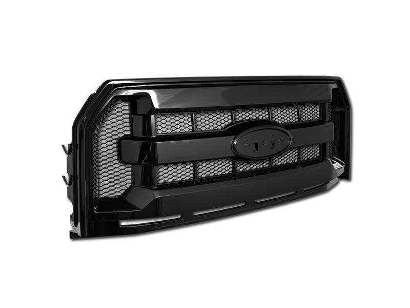 Armordillo 7148246 Mesh Gloss Black ABS Replacement Grille for Select Ford F-150