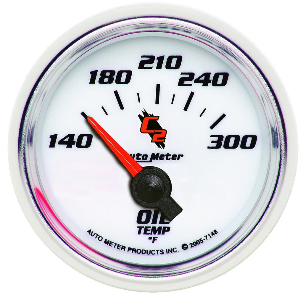 AutoMeter 7148 GAUGE, OIL TEMP, 2 1/16", 140-300?F, ELECTRIC, C2