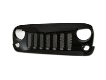 Load image into Gallery viewer, Armordillo 7149281 Mesh Gloss Black ABS Replacement Grille for Select Jeep Wrangler