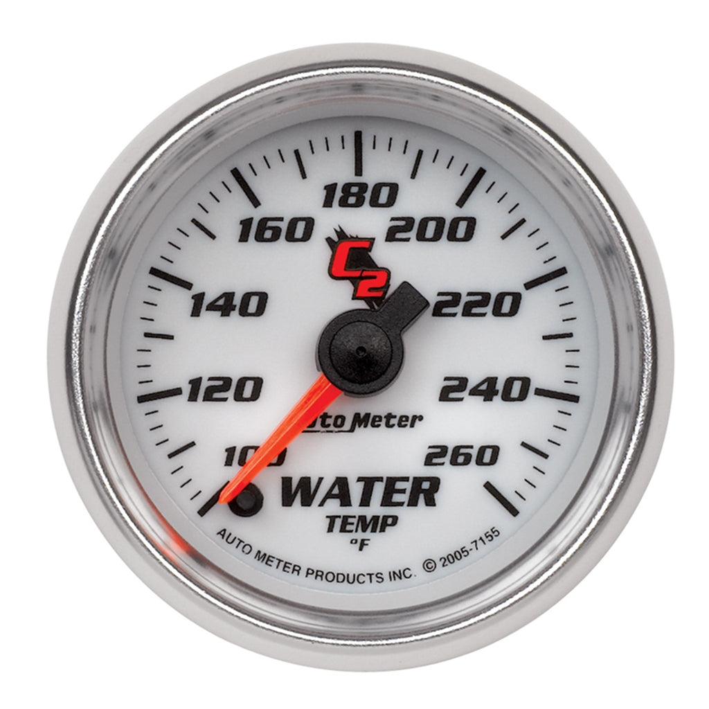 AutoMeter 7155 GAUGE, WATER TEMP, 2 1/16", 100-260?F, DIGITAL STEPPER MOTOR, C2