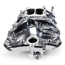 Load image into Gallery viewer, Edelbrock 7156-CP Performer RPM Pontiac 326-455 Intake Manifold, Chrome Plasma Finish