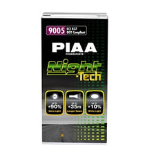 Load image into Gallery viewer, PIAA 71586 9005/HB3 Night-Tech Replacement Bulb for Select Acura CL, Acura ILX, Acura Integra, Acura MDX, Acura NSX, Acura RDX, Acura RL, Acura RSX, Acura TL, Acura TSX, Acura ZDX, BMW X5, BMW Z3, Buick Century, Buick Encore, Buick LeSabre, Buick