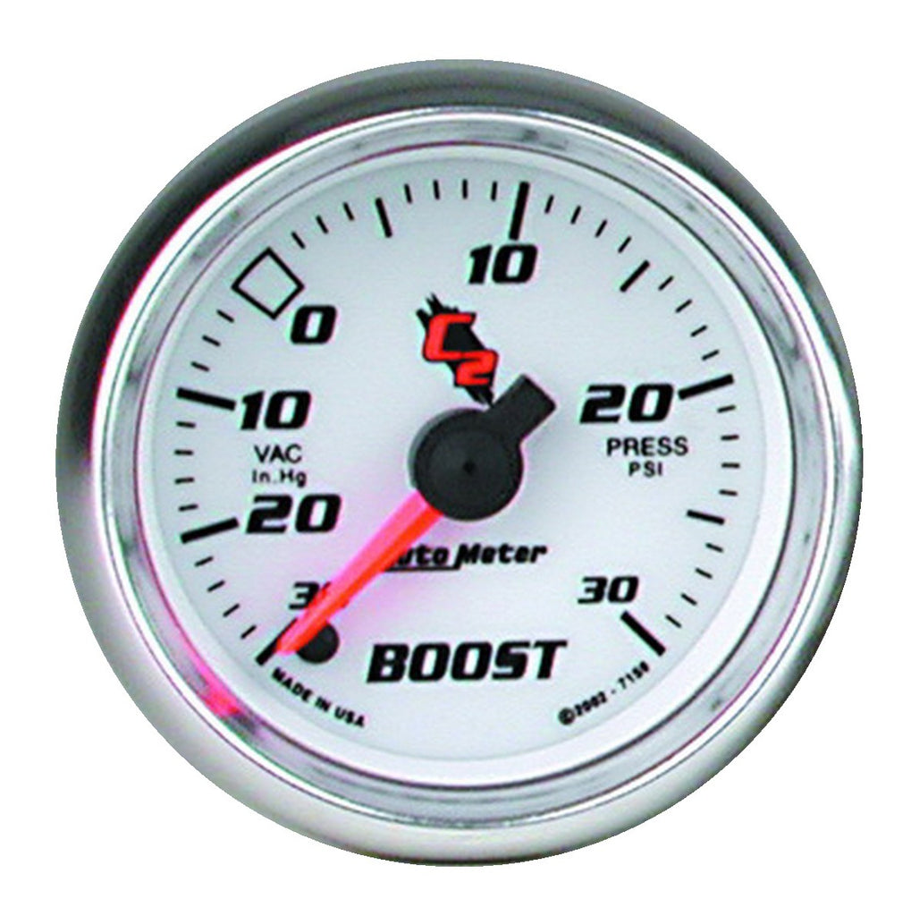 AutoMeter 7159 GAUGE, VAC/BOOST, 2 1/16", 30INHG-30PSI, DIGITAL STEPPER MOTOR, C2