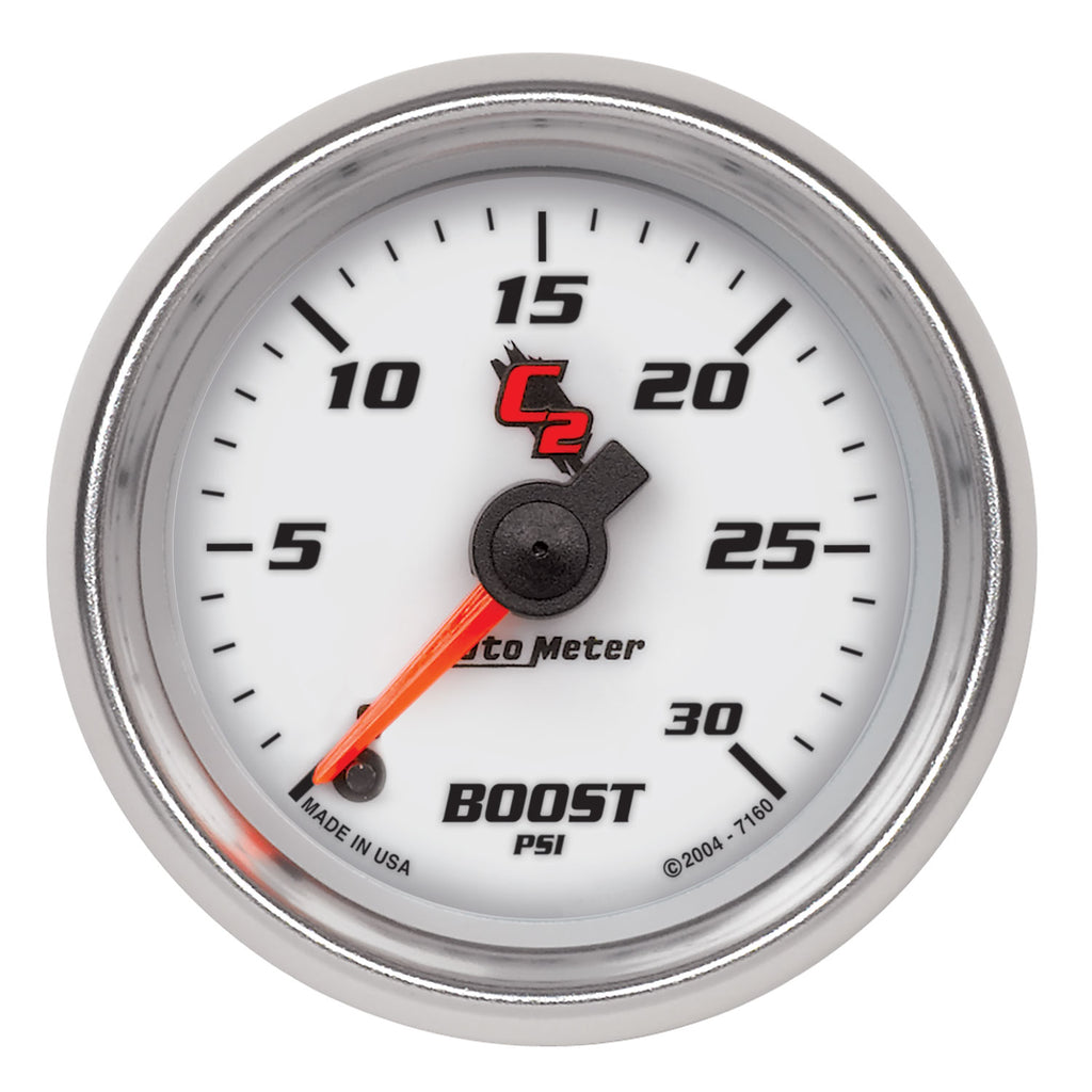 AutoMeter 7160 GAUGE, BOOST, 2 1/16", 30PSI, DIGITAL STEPPER MOTOR, C2