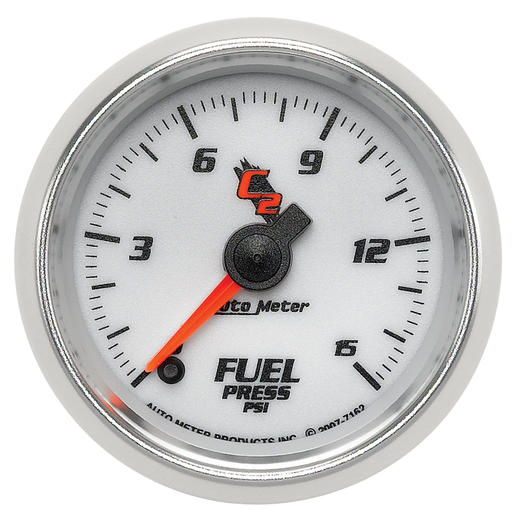 AutoMeter 7162 GAUGE, FUEL PRESSURE, 2 1/16", 15PSI, DIGITAL STEPPER MOTOR, C2