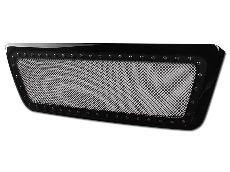 Armordillo 7174559 Gloss Black Studded Mesh Grille for Select Ford F-150