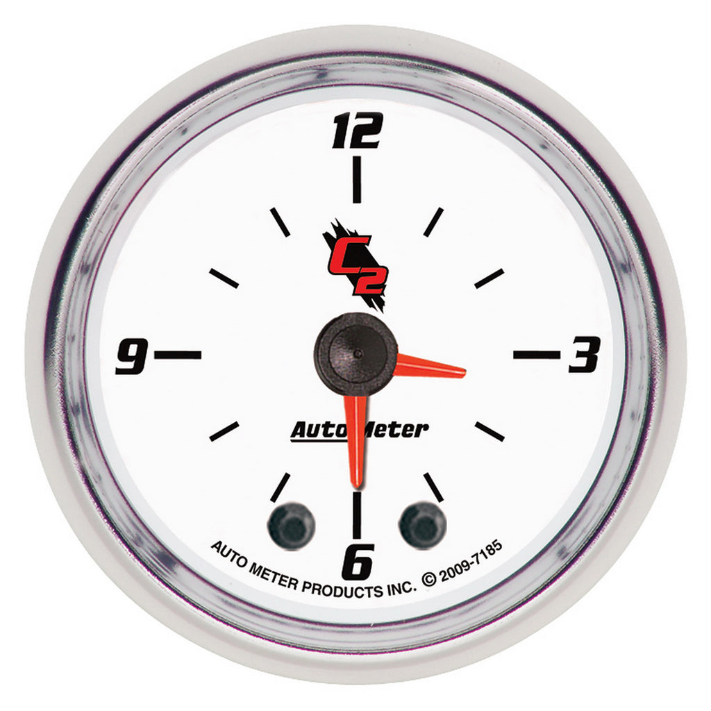 AutoMeter 7185 GAUGE, CLOCK, 2 1/16", 12HR, ANALOG, C2