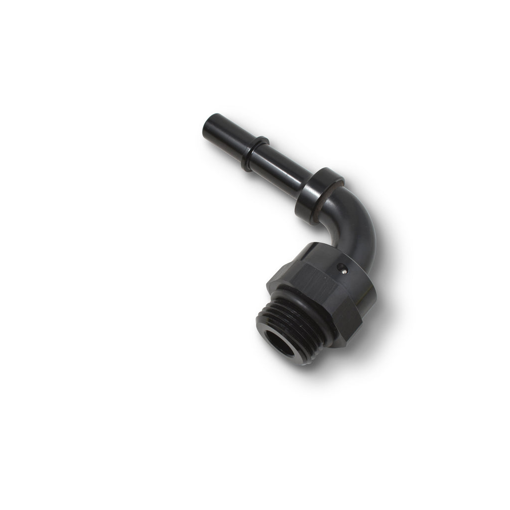 Adapt-Fitting-38-Sae-Quick-Disc-Male-To-6-Sae-Port-Male-Swivel-End-90-Deg-Blk