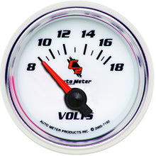 Load image into Gallery viewer, AutoMeter 7192 GAUGE, VOLTMETER, 2 1/16", 18V, ELECTRIC, C2