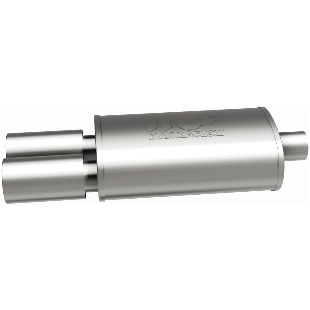 MagnaFlow Exhaust Products 14816 Straight-Through Performance Muffler; 2.25/3.5in. Center/Dual; 5x14x8 Body