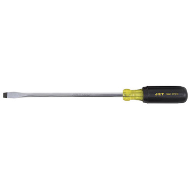 JET 720627 3/8" x 10" Slot Round Shank Cushion Grip Screwdriver