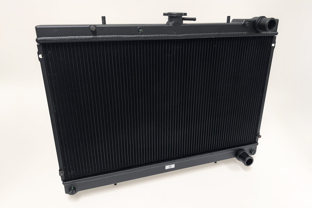CSF Cooling - Racing & High Performance Division 7217B R32 Skyline GT-R/GTS Full Billet Aluminum High-Performance Radiator - Black