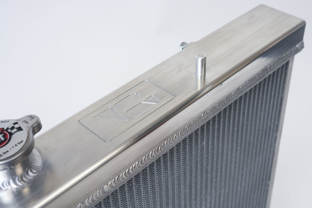 CSF Cooling - Racing & High Performance Division 7217 R32 Skyline GT-R/GTS Full Billet Aluminum High-Performance Radiator - Raw Billet
