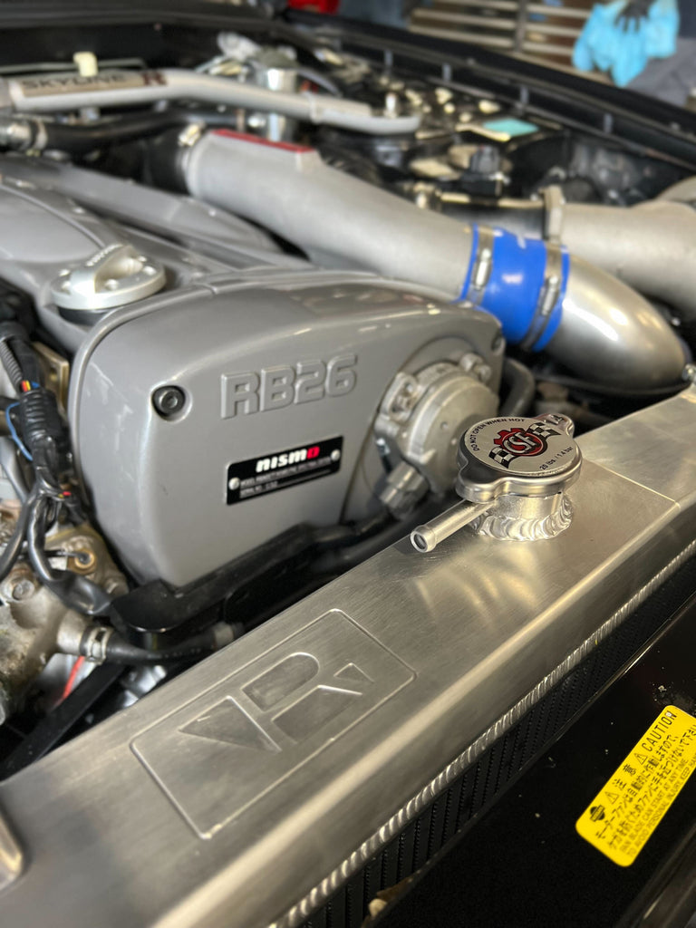 CSF Cooling - Racing & High Performance Division 7219B R33 Skyline GT-R/GTS Full Billet Aluminum High-Performance Radiator - Black