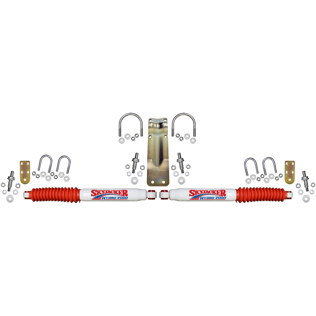 Skyjacker 7220 DUAL STAB KT; WHITE W/RED BO for Select Chevrolet Blazer, Chevrolet K10, Chevrolet K10 Pickup, Chevrolet K10 Suburban, Chevrolet K20, Chevrolet K20 Pickup, Chevrolet K20 Suburban, Chevrolet K5 Blazer, Chevrolet V10, Chevrolet V10 Suburban,