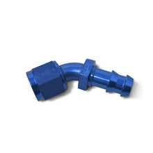 Load image into Gallery viewer, Performance--8-An-Twist-Lok-45-Degree-Hose-End-(Blue)