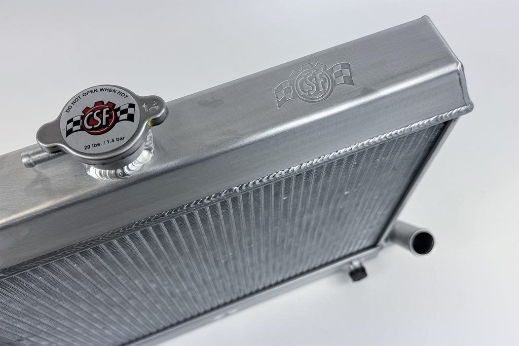 CSF Cooling - Racing & High Performance Division 7225 BMW 2002 / 1602 High-Performance All-Aluminum Radiator - Silver for Select BMW 1602, BMW 2002, BMW 2002tii