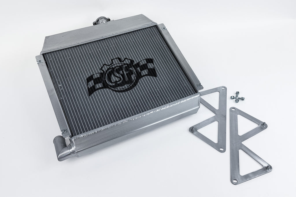 CSF Cooling - Racing & High Performance Division 7225 BMW 2002 / 1602 High-Performance All-Aluminum Radiator - Silver for Select BMW 1602, BMW 2002, BMW 2002tii