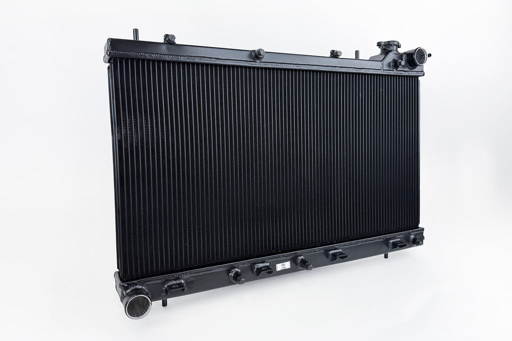 CSF Cooling - Racing & High Performance Division 7235B 2nd Gen Subaru Forester XT (MT) High-Performance All-Aluminum Radiator - Black for Select Subaru Forester