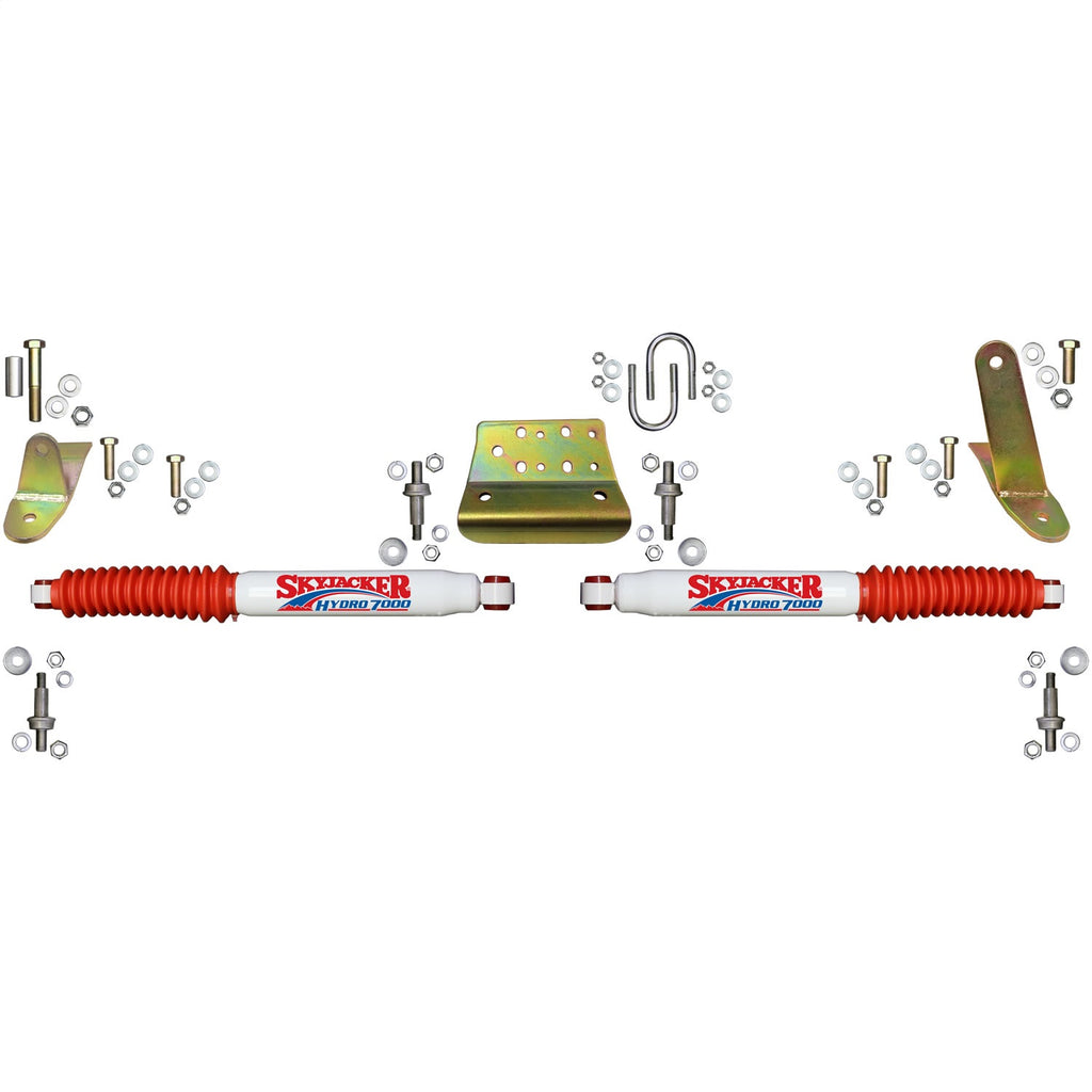Skyjacker 7239 DUAL STAB KT; WHITE W/RED BO for Select Dodge Ram 2500, Dodge Ram 3500, Ram 2500, Ram
