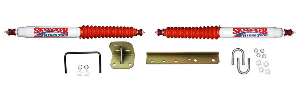 Skyjacker 7240 DUAL STAB KT; WHITE W/RED BO for Select Ford Bronco, Ford Bronco II, Ford Explorer, Ford F-100, Ford F-150, Ford F-250, Ford F-250 HD, Ford F-350, Mazda Navajo