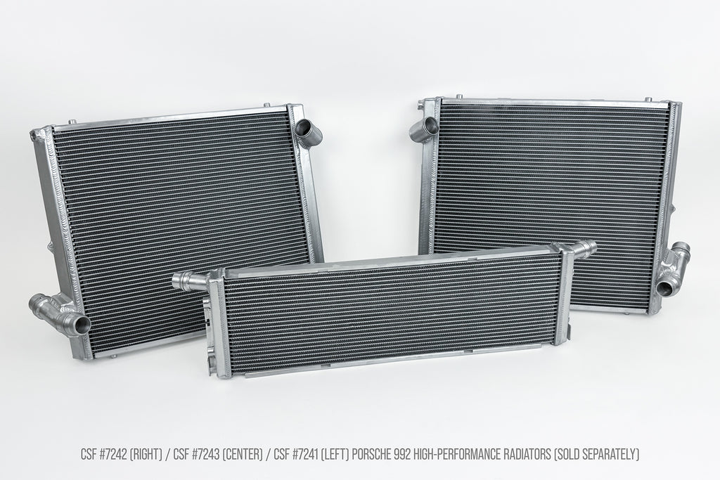CSF Cooling - Racing & High Performance Division 7242 Porsche 992 911 High-Performance All-Aluminum Radiator (Right) for Select Porsche 911