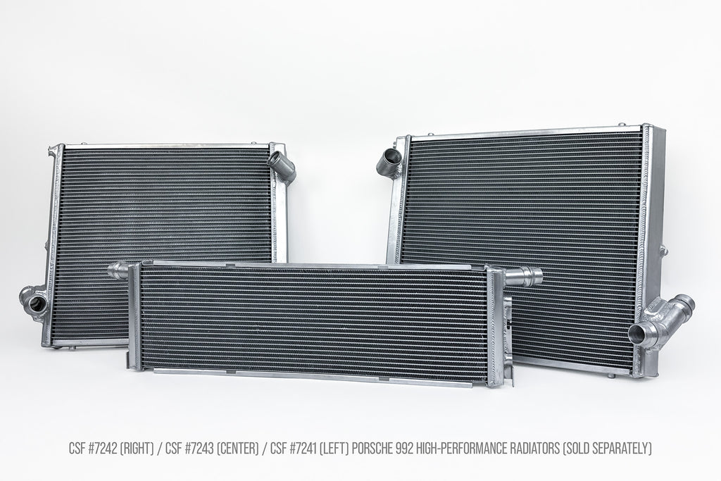 CSF Cooling - Racing & High Performance Division 7241 Porsche 992 911 High-Performance All-Aluminum Radiator (Left) for Select Porsche 911